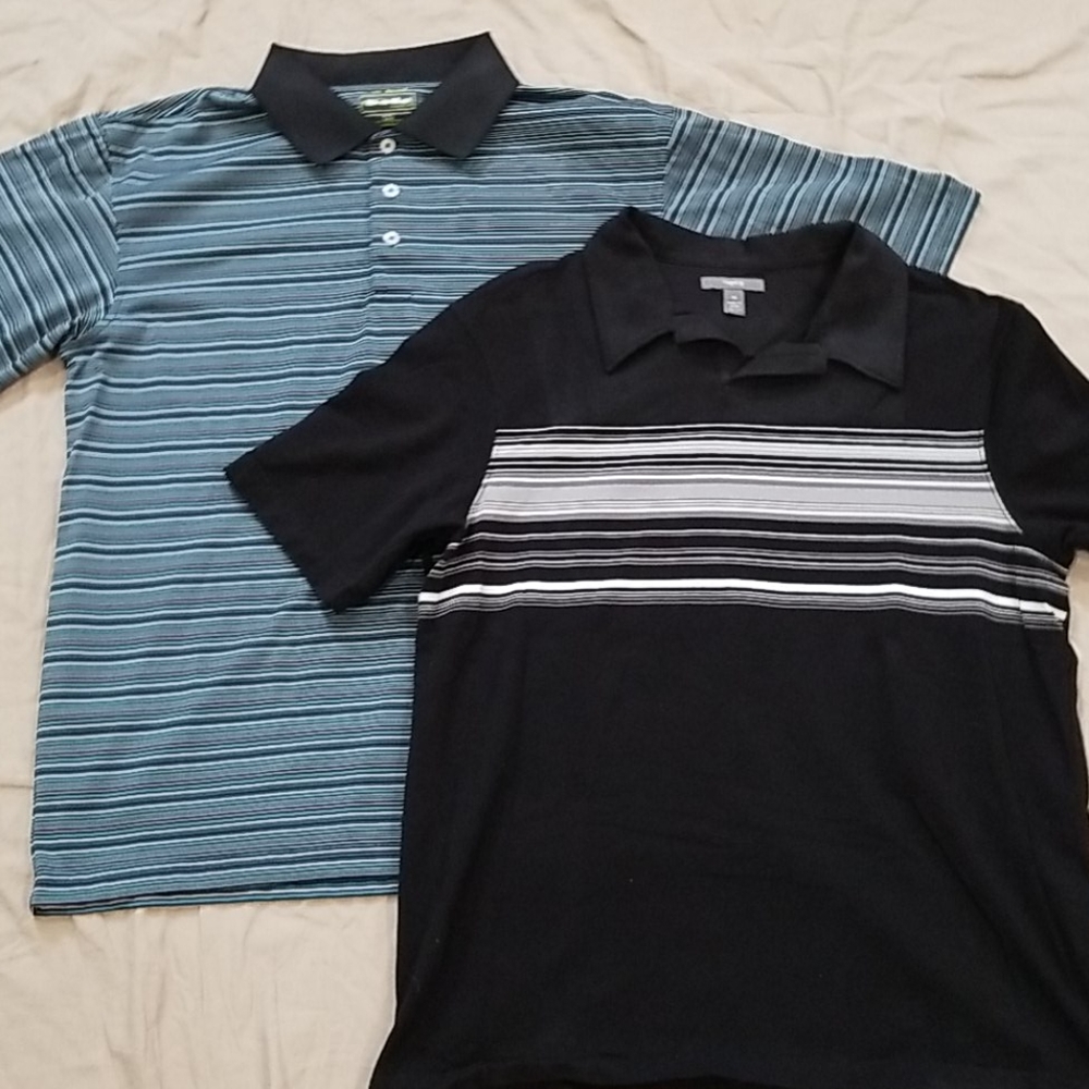 Pair of Men's Medium Golf Shirts